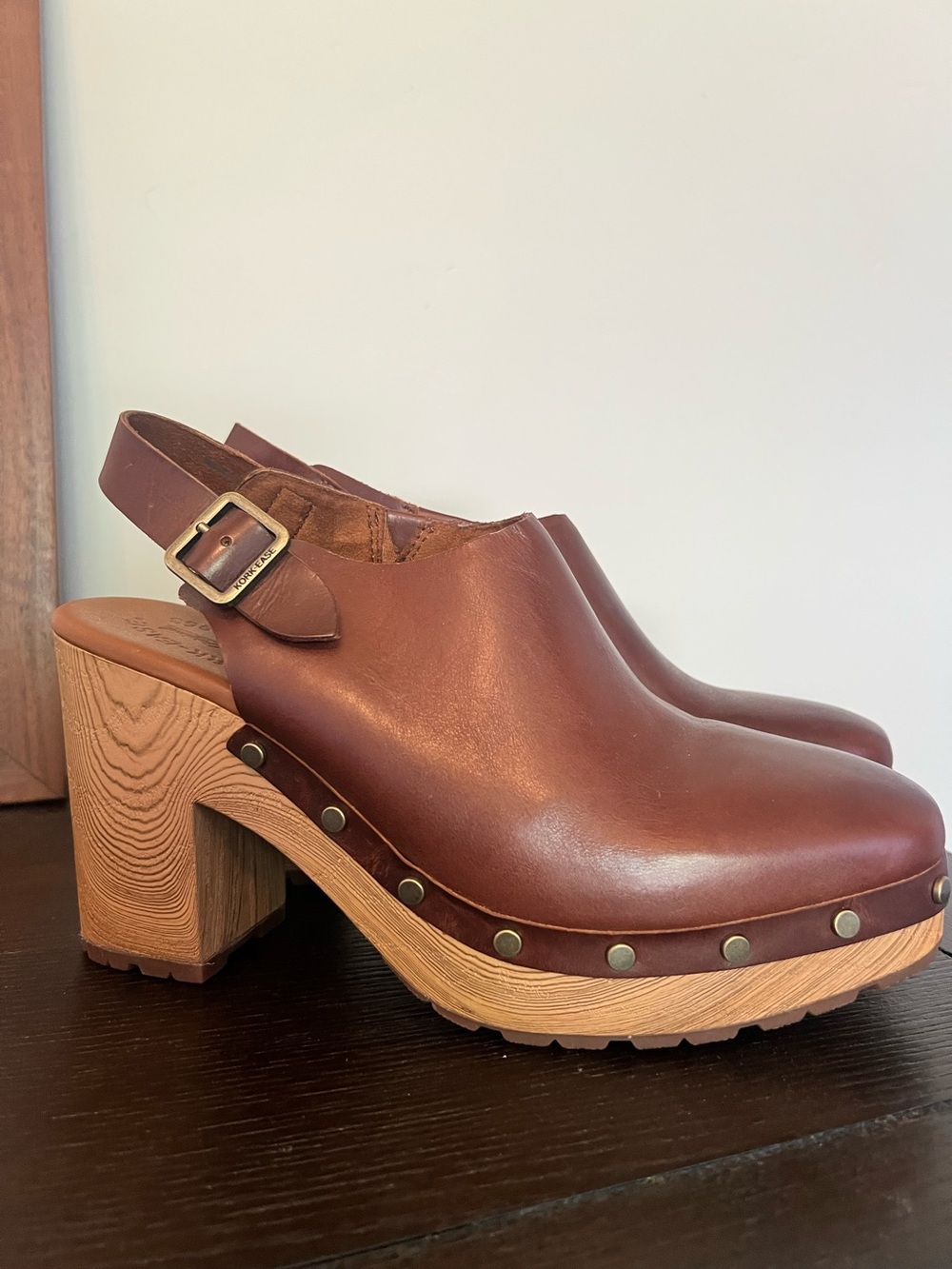 Korkease Clog Dark Brown Size 9